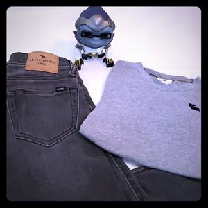 Boys Abercrombie shirt and skinny Jean